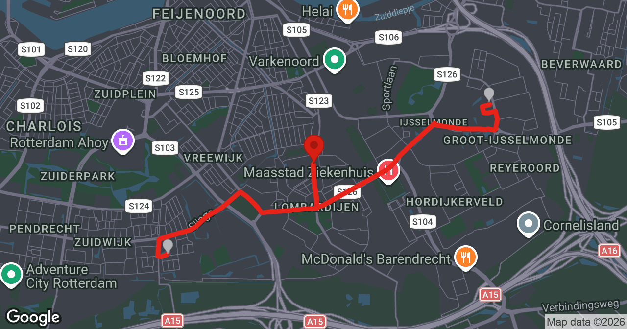 Kaart van de meldlocatie