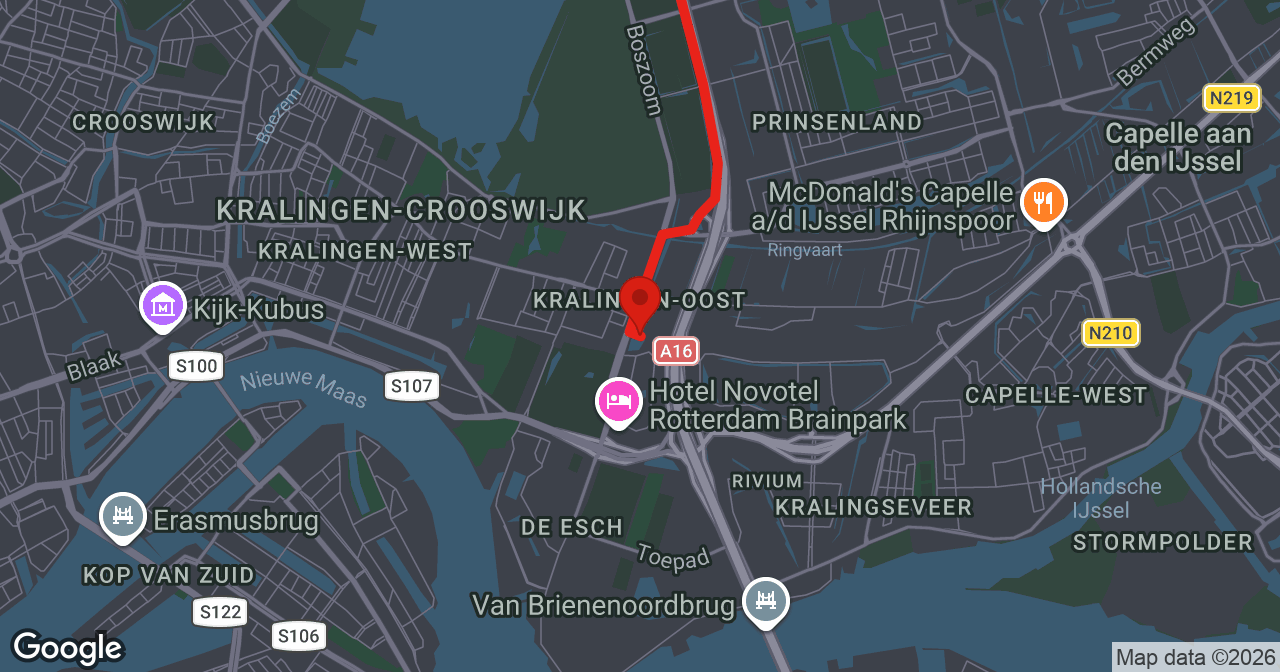 Kaart van de meldlocatie