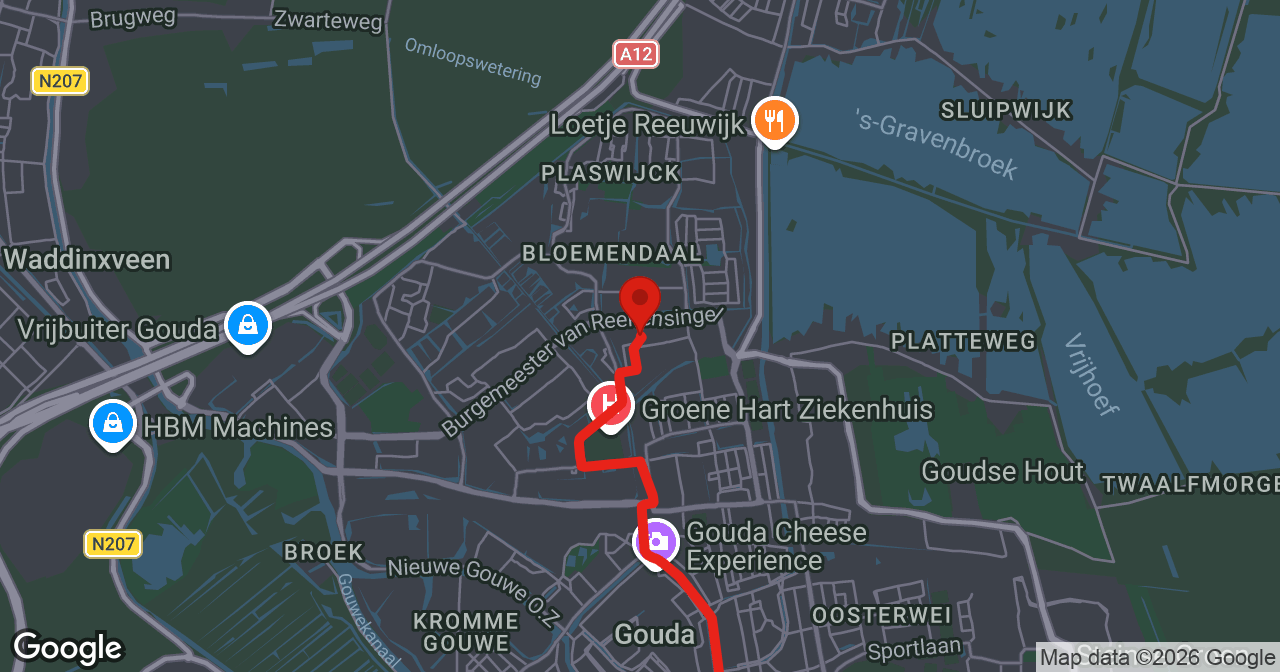 Kaart van de meldlocatie