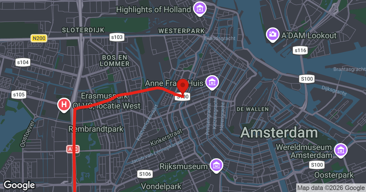 Kaart van de meldlocatie