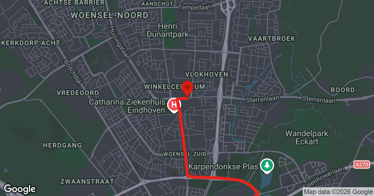 Kaart van de meldlocatie