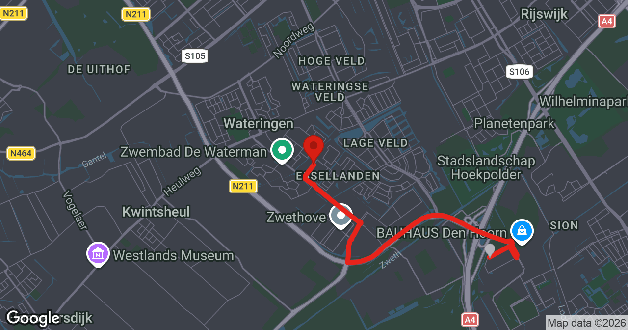 Kaart van de meldlocatie