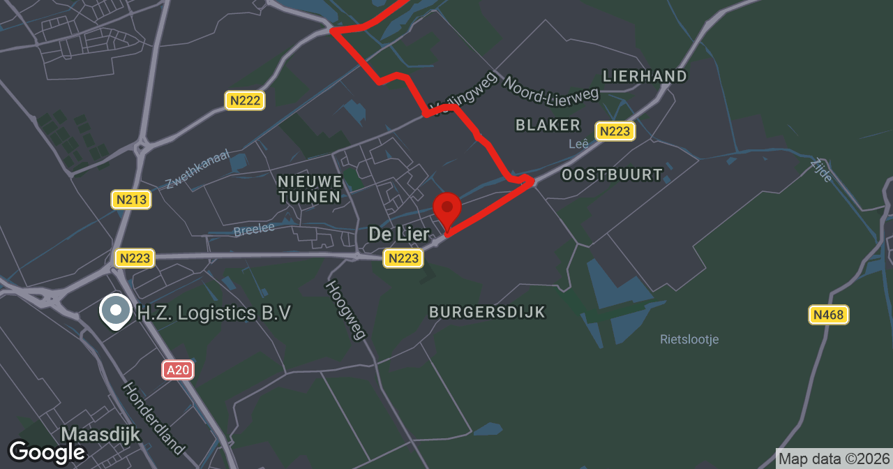 Kaart van de meldlocatie