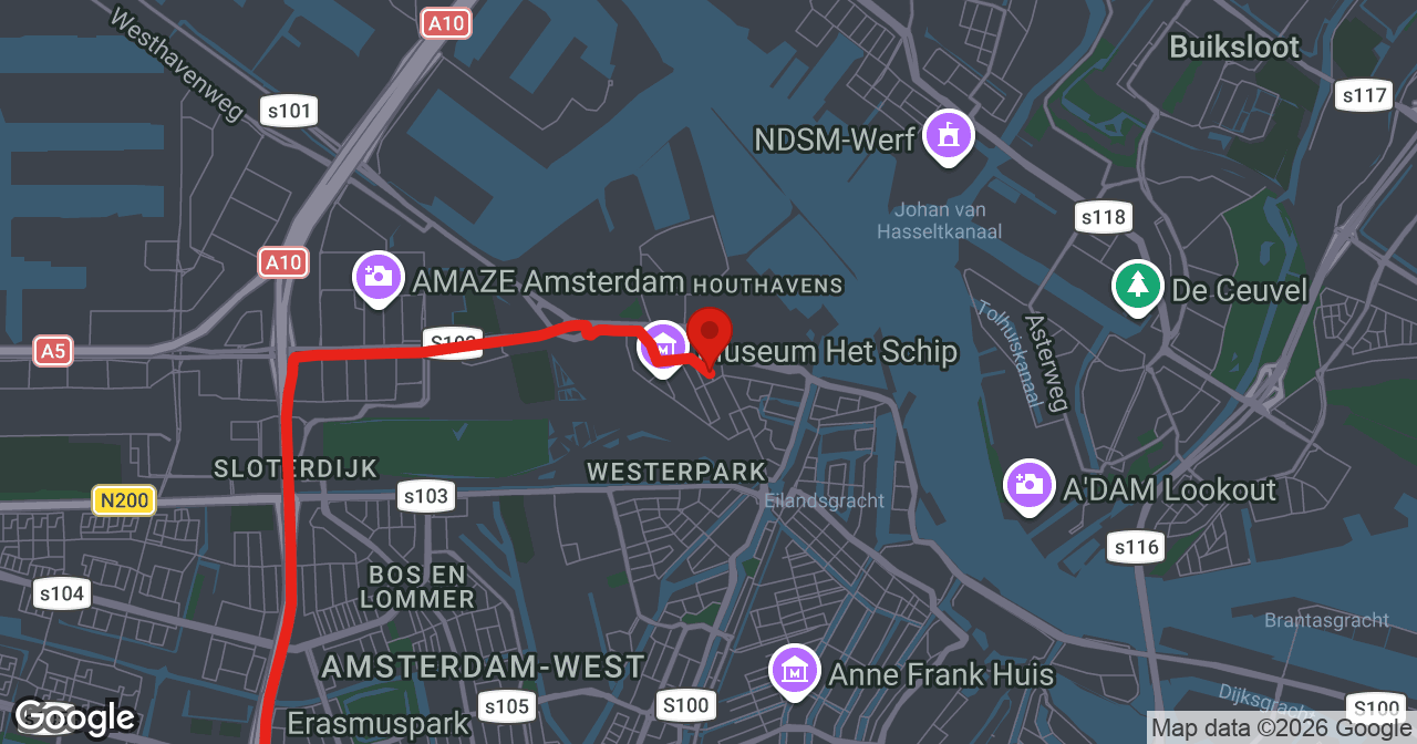 Kaart van de meldlocatie