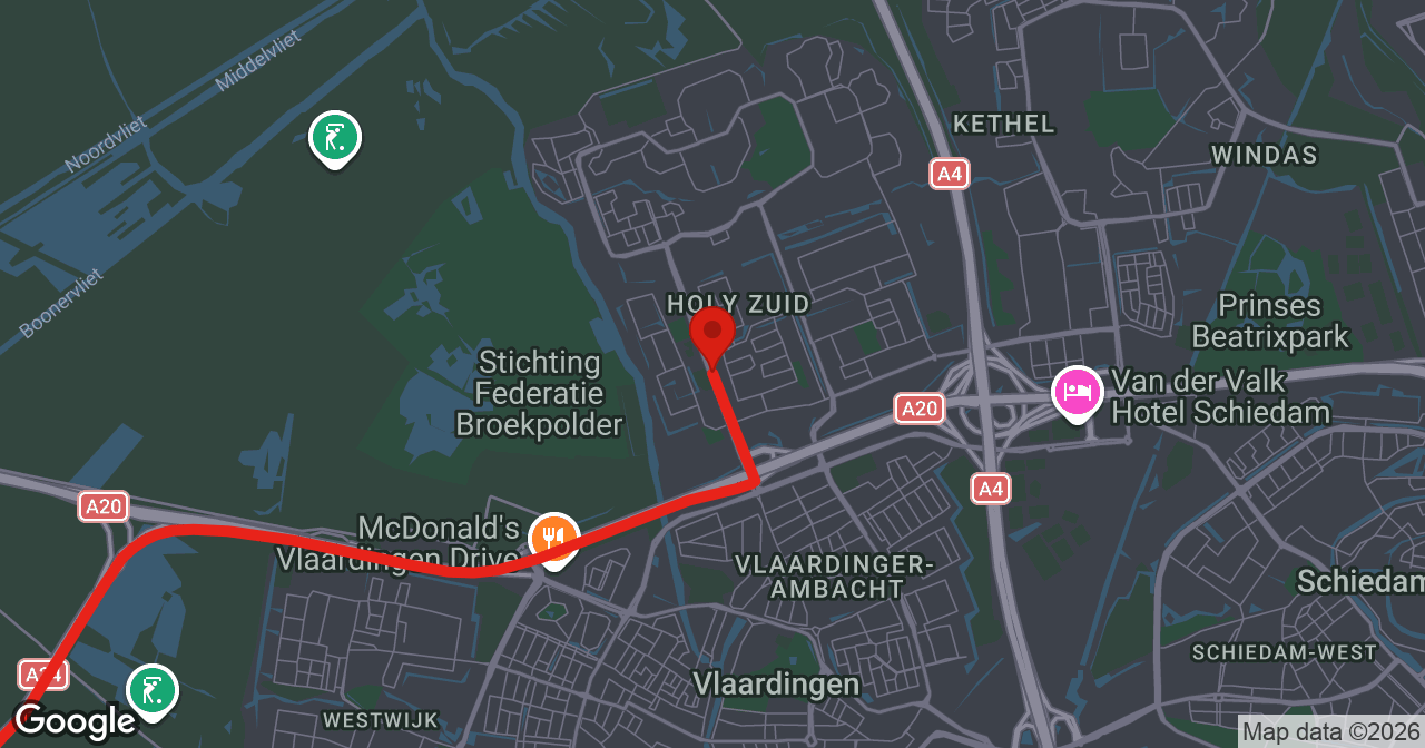 Kaart van de meldlocatie