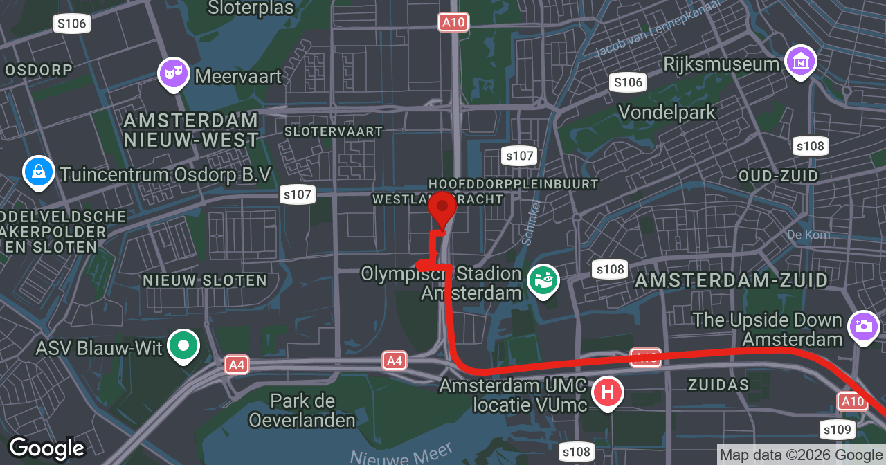 Kaart van de meldlocatie
