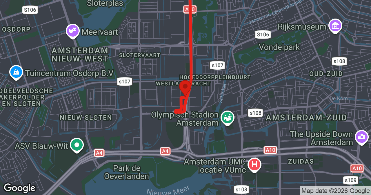 Kaart van de meldlocatie