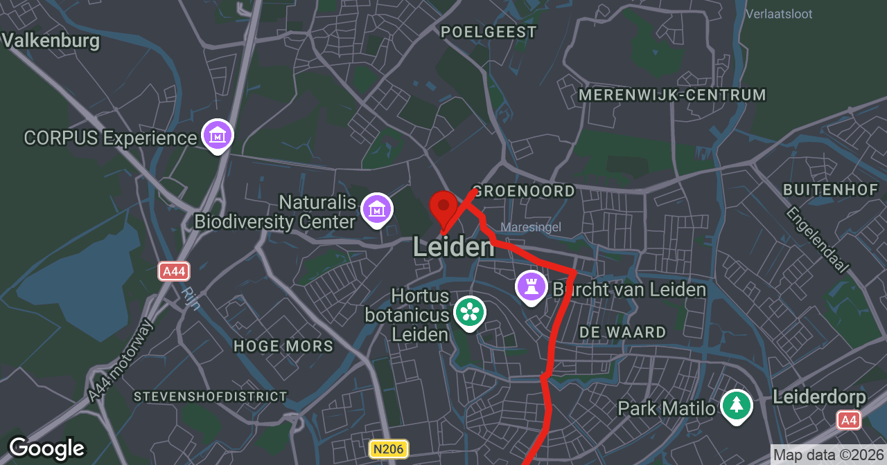 Kaart van de meldlocatie