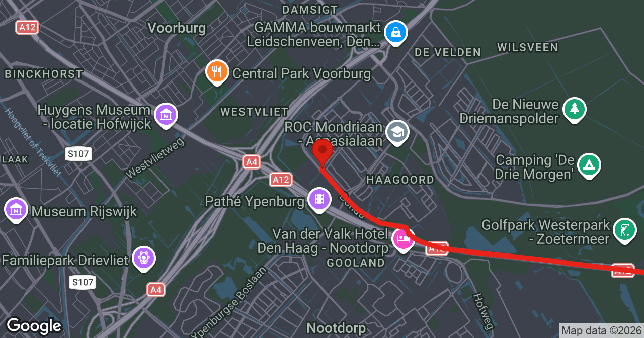 Kaart van de meldlocatie