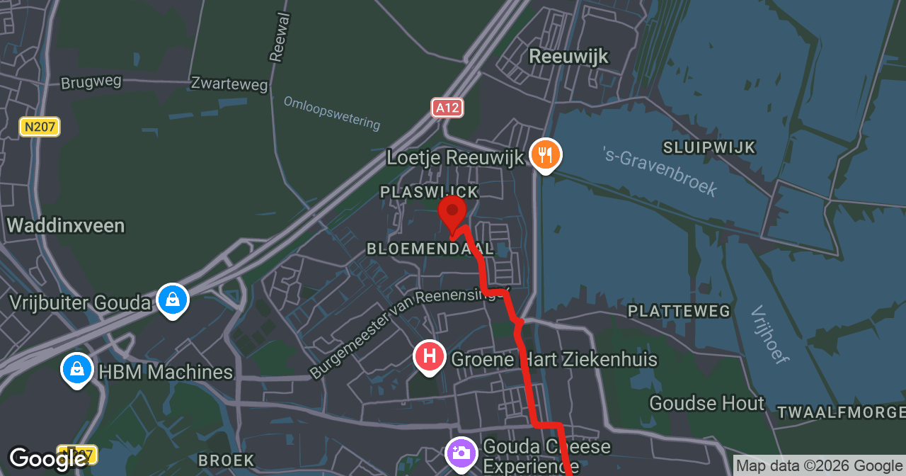 Kaart van de meldlocatie