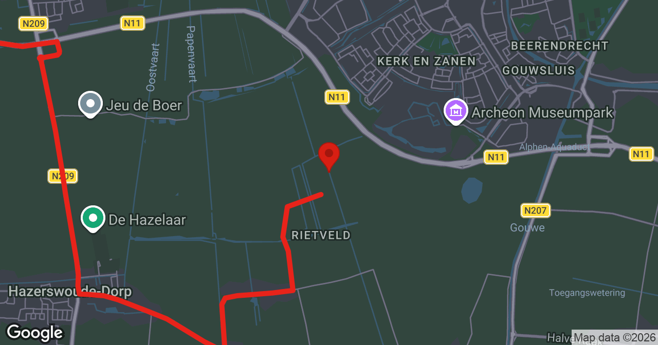 Kaart van de meldlocatie