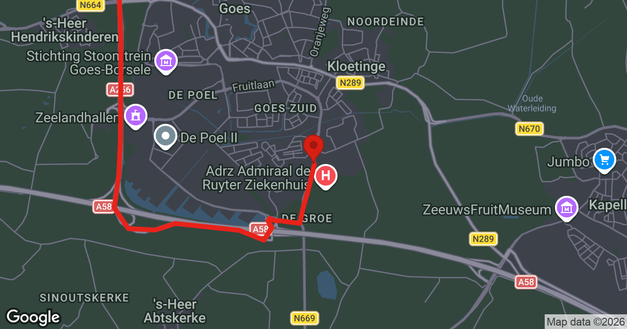 Kaart van de meldlocatie