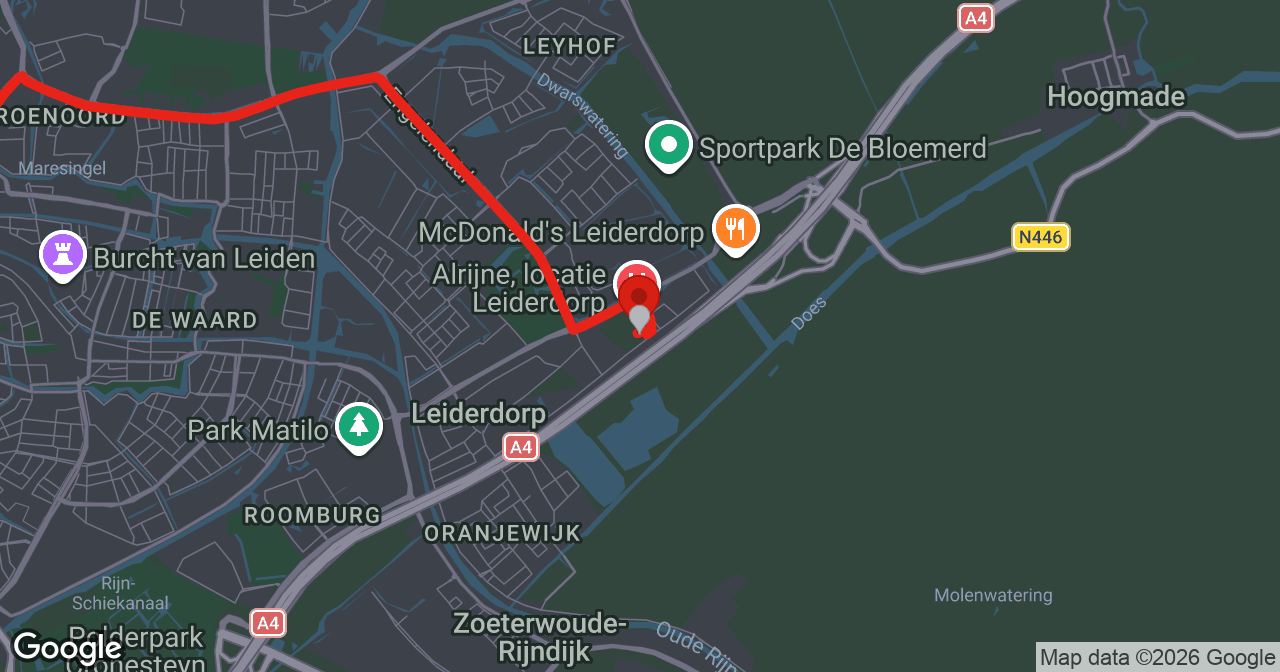 Kaart van de meldlocatie