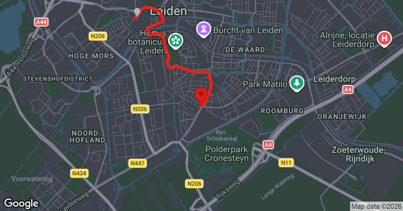 Kaart van de meldlocatie