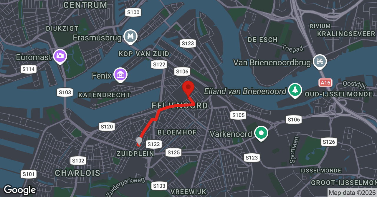 Kaart van de meldlocatie