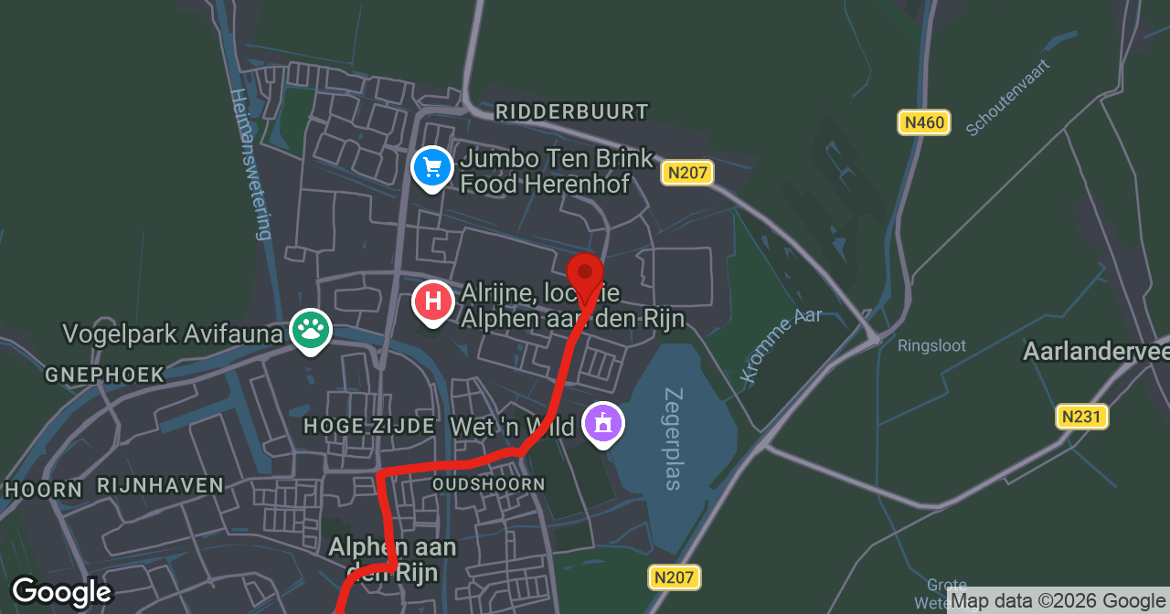 Kaart van de meldlocatie
