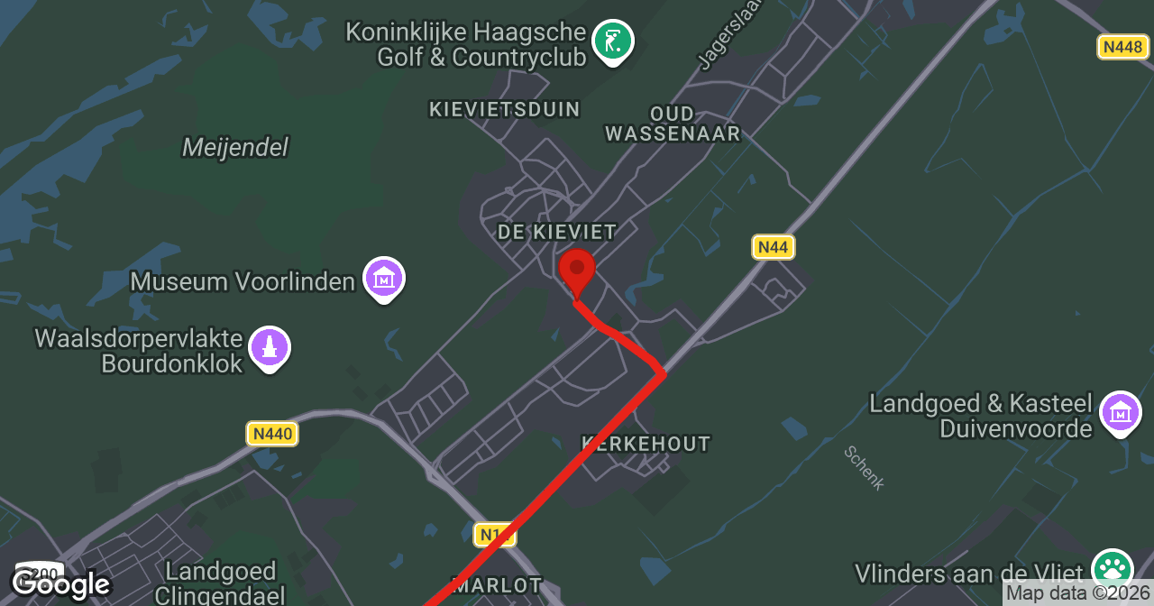 Kaart van de meldlocatie