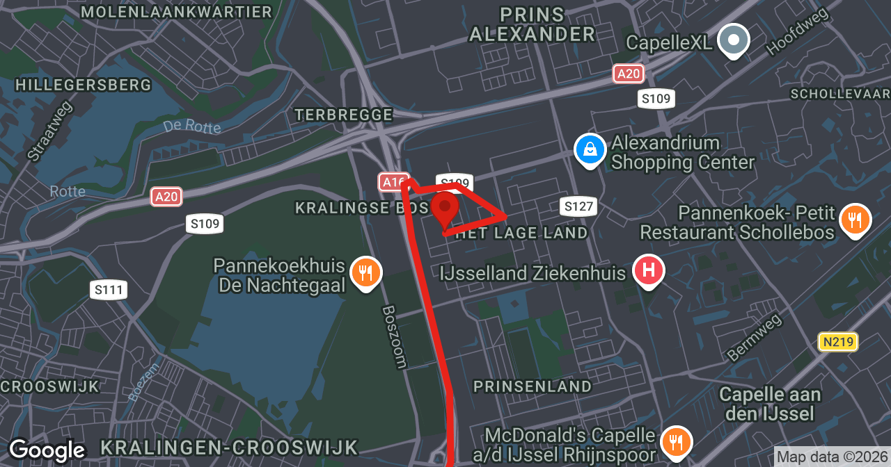 Kaart van de meldlocatie