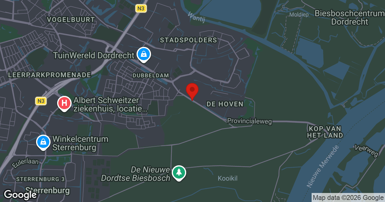 Kaart van de meldlocatie