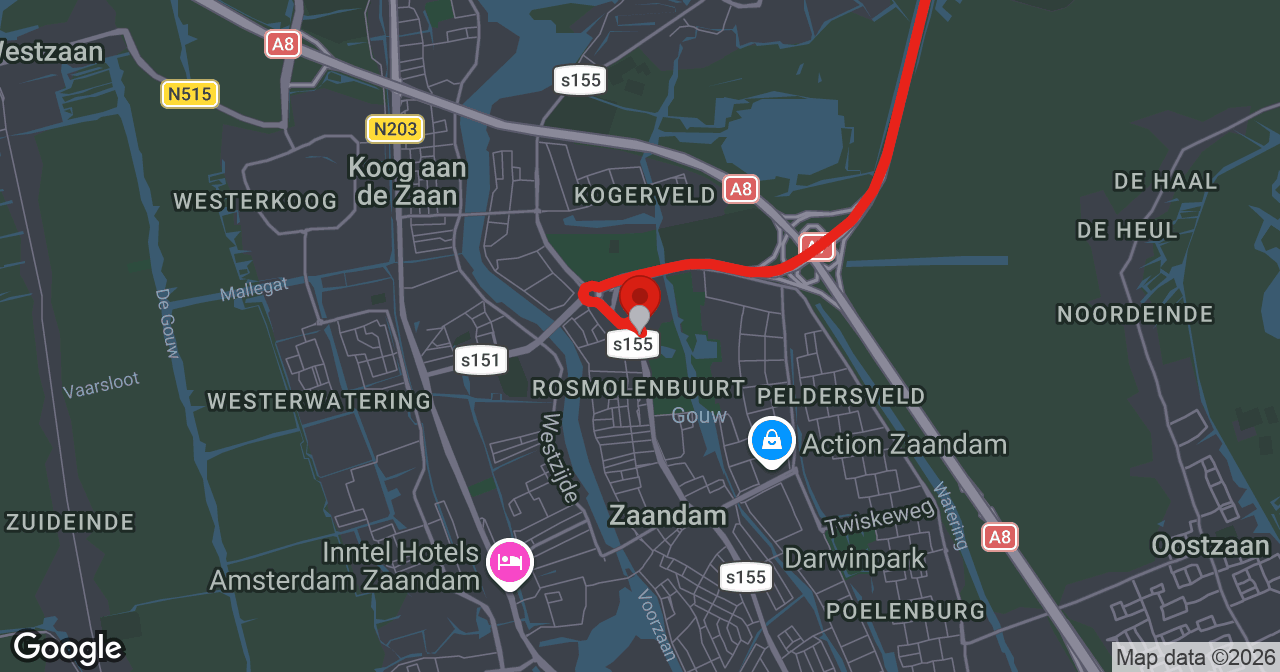 Kaart van de meldlocatie