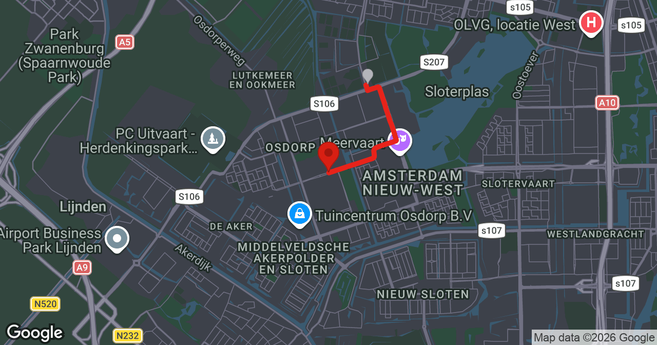 Kaart van de meldlocatie