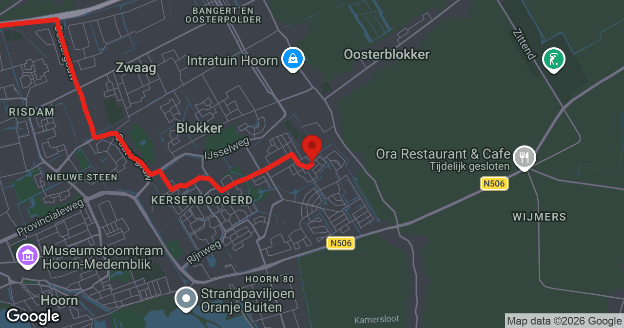 Kaart van de meldlocatie