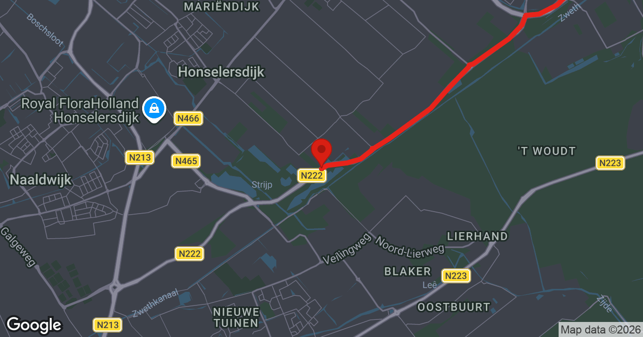 Kaart van de meldlocatie