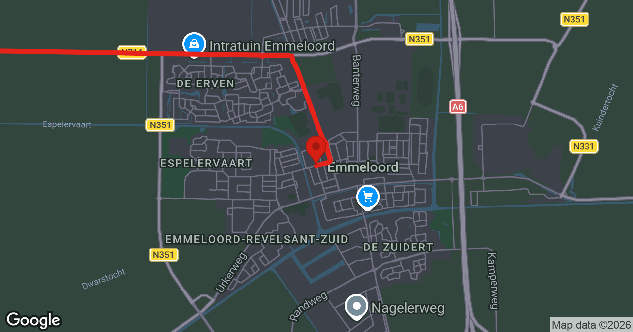 Kaart van de meldlocatie