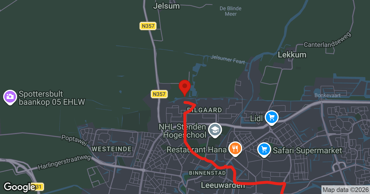 Kaart van de meldlocatie