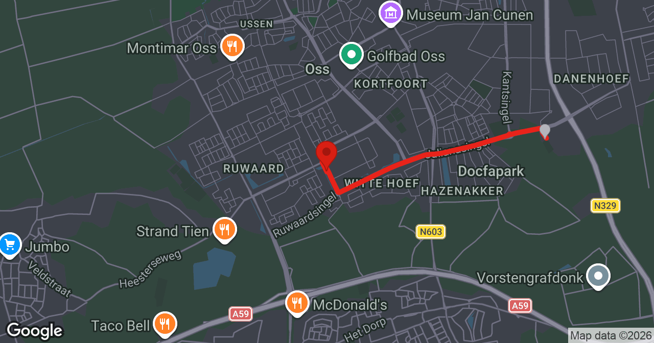 Kaart van de meldlocatie