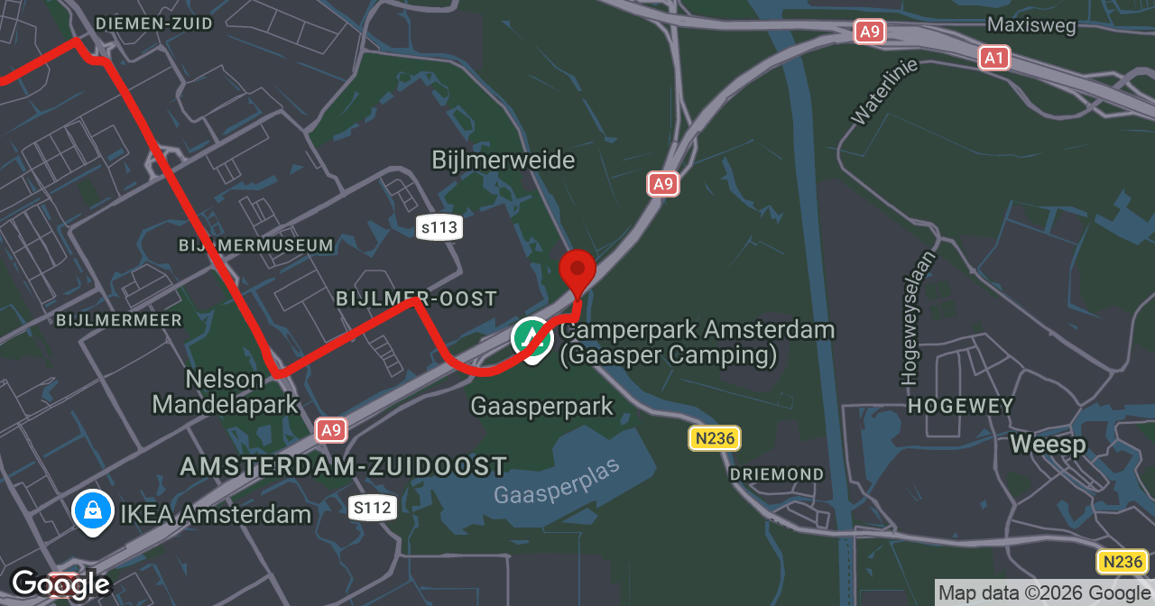 Kaart van de meldlocatie
