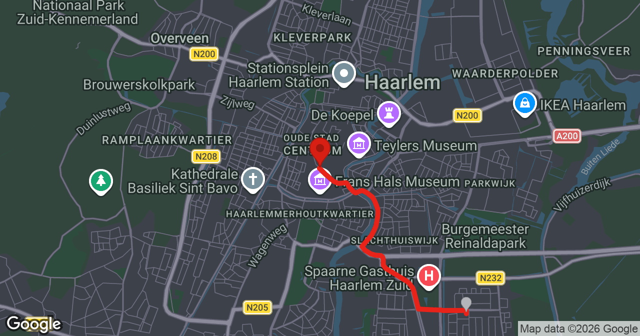 Kaart van de meldlocatie