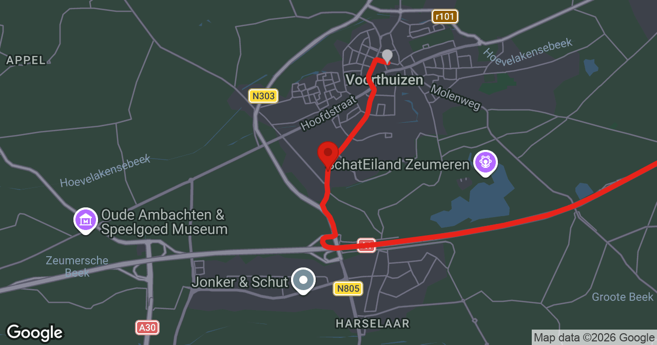Kaart van de meldlocatie