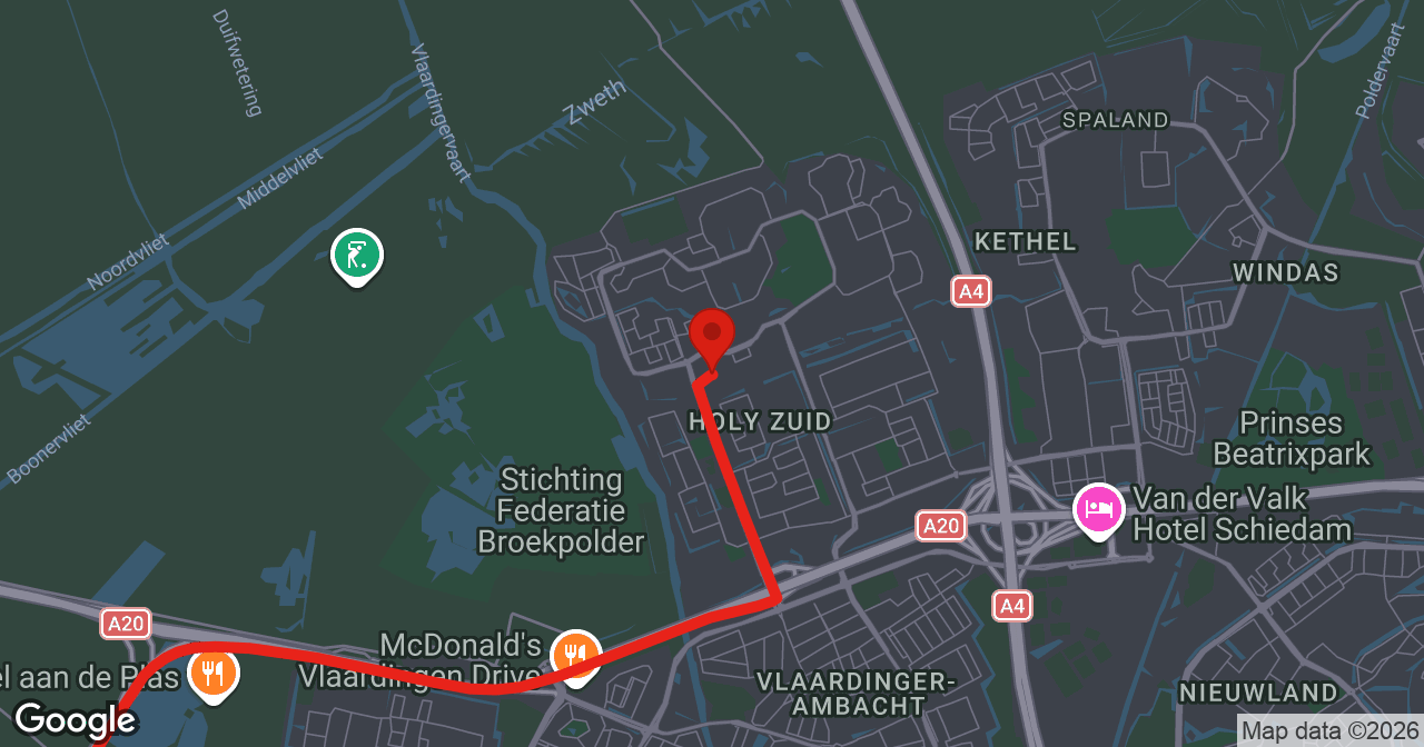 Kaart van de meldlocatie