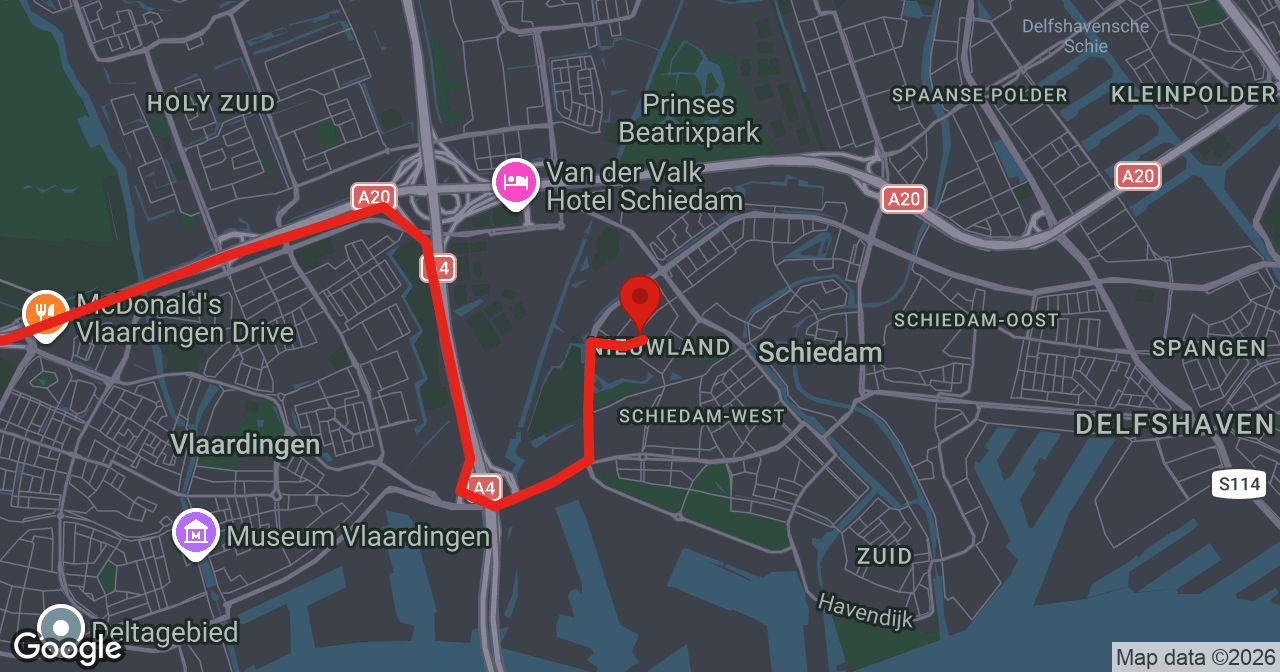 Kaart van de meldlocatie