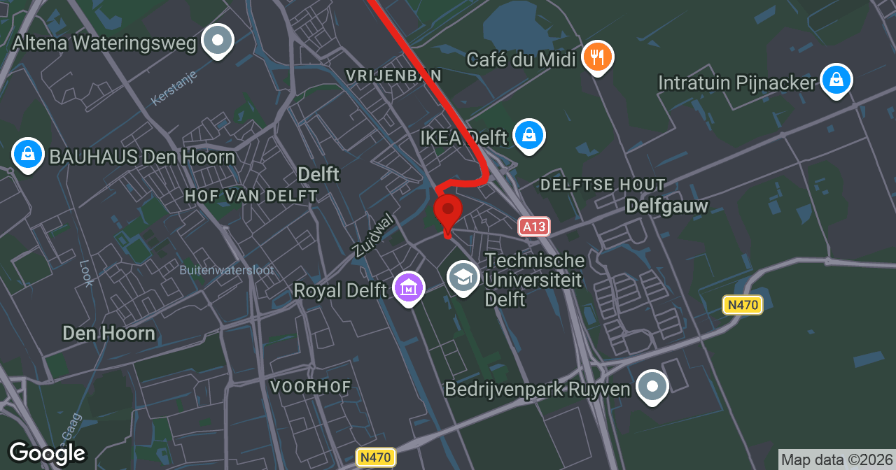 Kaart van de meldlocatie