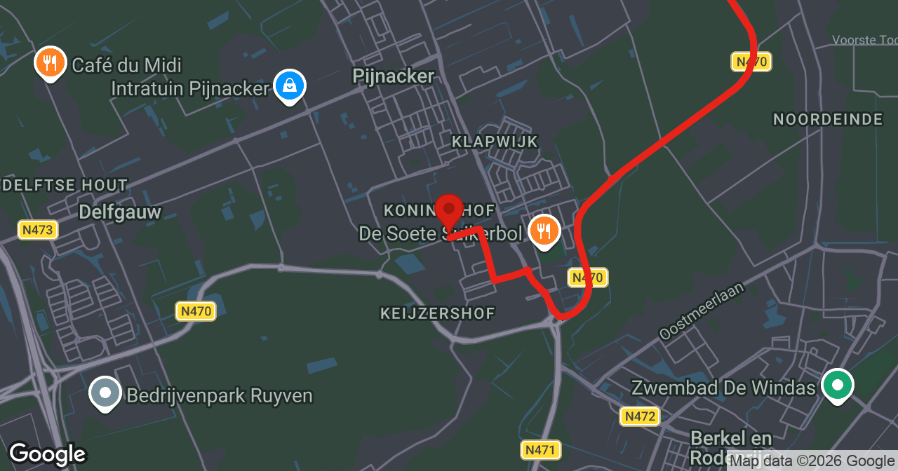 Kaart van de meldlocatie