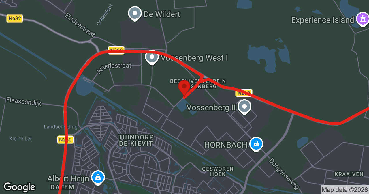 Kaart van de meldlocatie