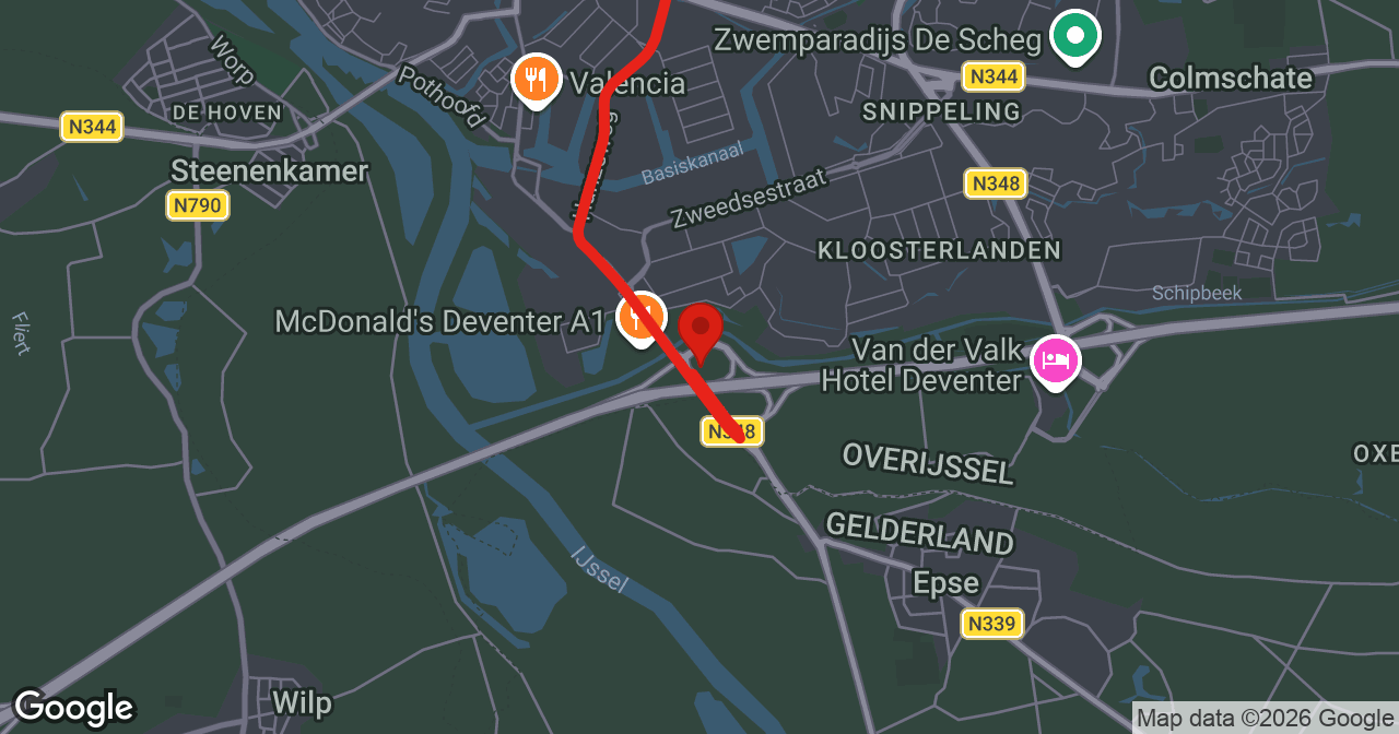 Kaart van de meldlocatie