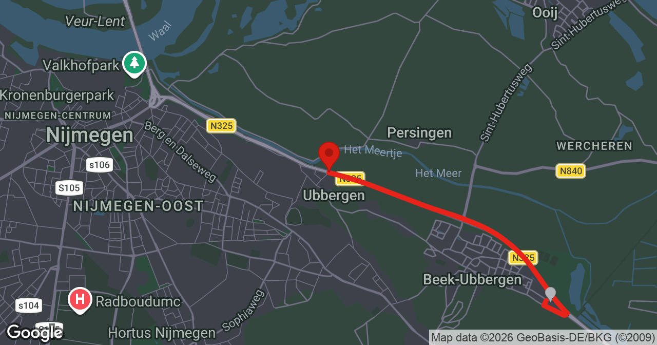 Kaart van de meldlocatie