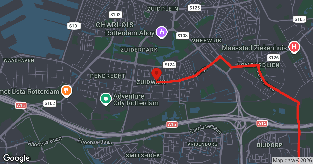 Kaart van de meldlocatie