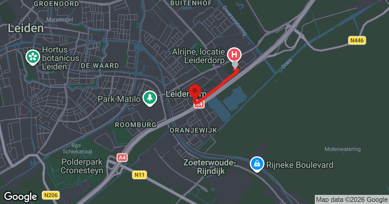 Kaart van de meldlocatie