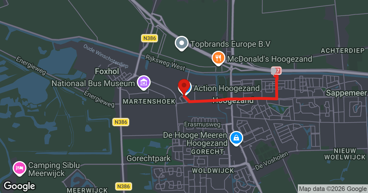 Kaart van de meldlocatie
