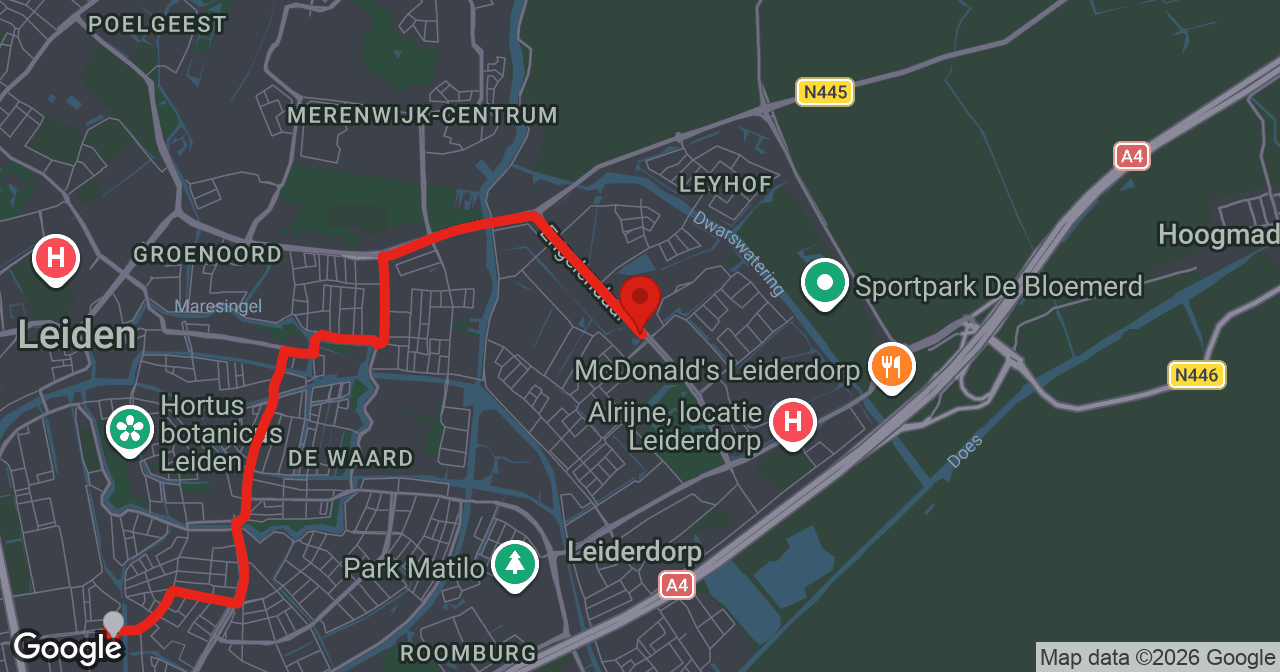 Kaart van de meldlocatie