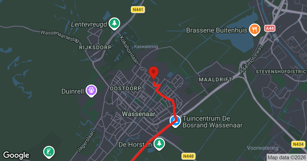 Kaart van de meldlocatie