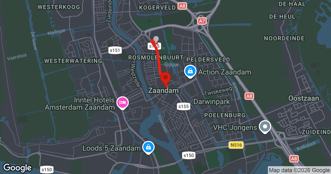 Kaart van de meldlocatie