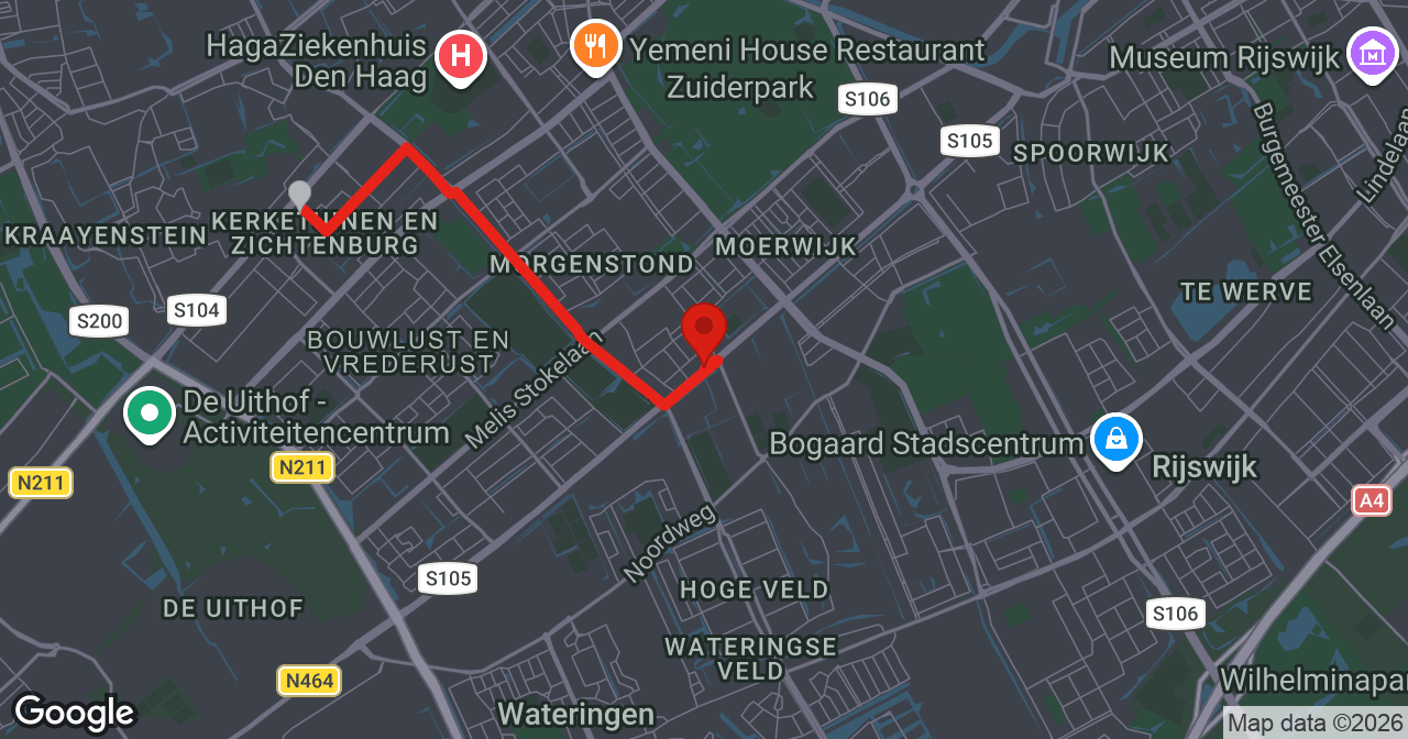 Kaart van de meldlocatie