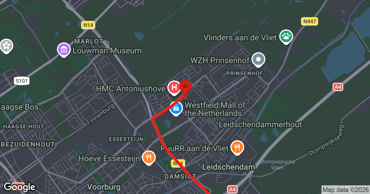 Kaart van de meldlocatie