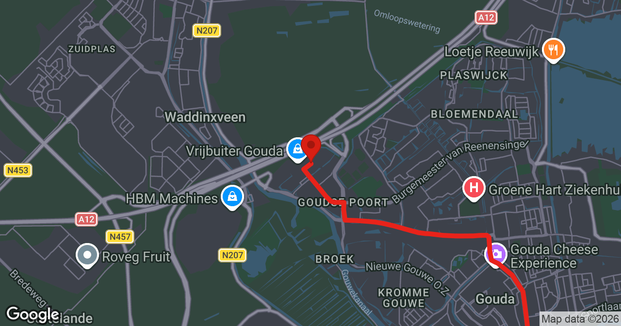 Kaart van de meldlocatie
