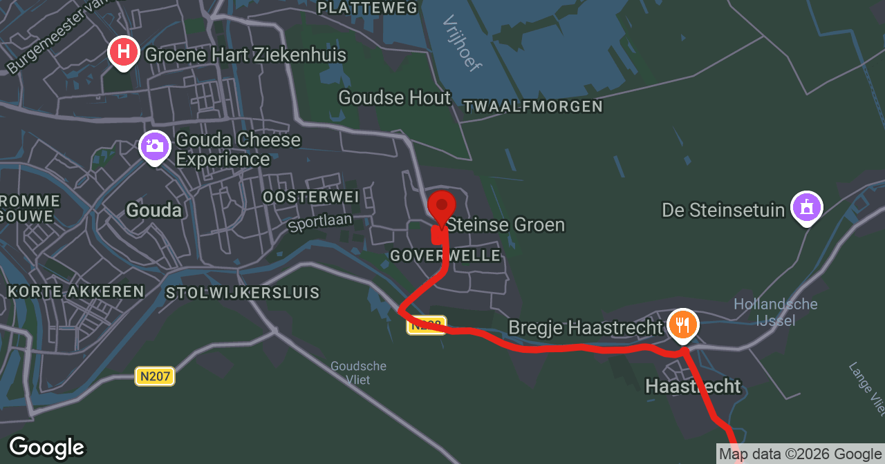 Kaart van de meldlocatie